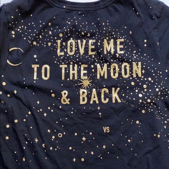 Victoria’s Secret black & gold tee shirt size: XS - Picture 2 of 5
